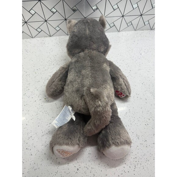 Build A Bear [BAB] Great Wolf Lodge 17in Wiley the Wolf Plush in Military Attire - Picture 7 of 12